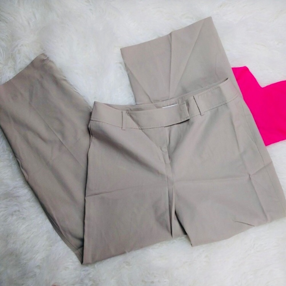 @ Loft sz 8 Khaki Crean Wide Leg Pants Ann
